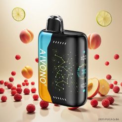 Aivono AIM BOOM 25000 Puffs 0% Nikotin & Bringebær Fersken Lime