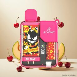 Aivono AIM-TANK 9500 Puffs 18ml E-væske 650mAh Batteri Kirsebær Cantaloupe