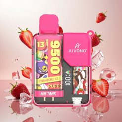 Aivono AIM-TANK 9500 Puffs 18ml E-væske Jordbær Is
