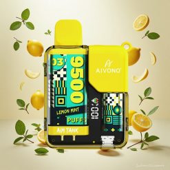 Aivono AIM-TANK 9500 Puffs Opptil 9500 Puff 18ml E-væske Sitron Mynte