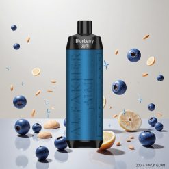 Al Fakher Crown Bar 8000 Krystall Engangs Vape Blåbærtuggummi med 18ml e-Væske og 8000 Puff