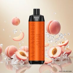 Al Fakher Crown Bar 8000 Krystall Engangs Vape (Fersken Is) – 18ml e-væske, 8000 puff