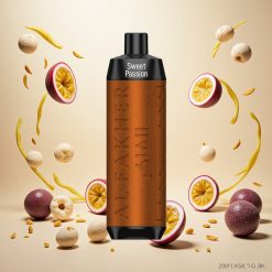 Al Fakher Crown Bar 8000 Krystall Engangs Vape Søt Pasjonsfrukt – 18ml e-Væske, 8000 Pust