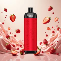 Al Fakher Crown Bar 8000 Krystall Engangs Vape med Jordbær Punch – 18ml e-væske, 8000 puff