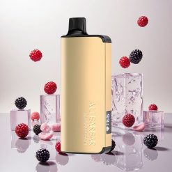 Alibarbar Ingot 9000 Puffs 22ml E-væske 2350mAh Batteri Blackberry Is