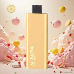 Alibarbar Pandora 7000 Puffs Engangs Vape med 17 ml væske og rosa sitron (Pink Lemon)