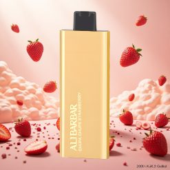 Alibarbar Pandora 7000 Pust Engangsdamp med Jordbær (Chupa Chups) og 17 ml væske