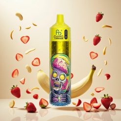 Fumot RandM Tornado 30000 Puffs Disposable Vape Banan Jordbær – 30mL fyllt væske, 2% eller 5% nikotin