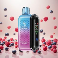 Fumot Tornado 20000 Puffs Blåbær Bringebær Hard Candy med 20ml E-væske og Smart Display