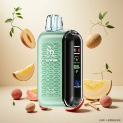 Fumot Tornado 20000 Puffs Engangsdamper med 20ml E-væske og Litchi Hami Melon