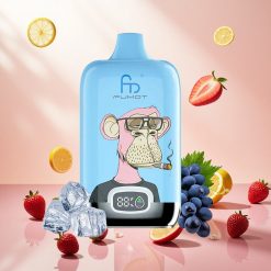 Fumot Tornado Digital Box 12000 Puffs Oppblåsbar Vape Rosa Sitronade med 20ml E-Væske og Mesh Coil
