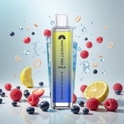 Hayati Pro Max 4000 Puffs Engangs Vape Blå Bringebær Sitronade med 1400mAh Batteri