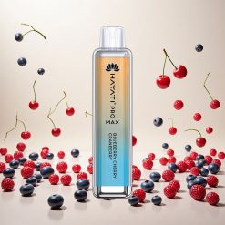 Hayati Pro Max 4000 Puffs Engangsdamp med Blåbær/Kirsebær/Tranebær, 2ml tank med 10ml automatisk påfyll, 1400mAh batteri