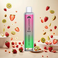 Hayati Pro Max 4000 Puffs Engangsdamp med Jordbær Kiwi og 1400mAh Batteri