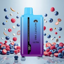 Hayati Pro Ultra 15000+ Puffs 2 12ml E-Likvid Bringebær Bomullsgodt