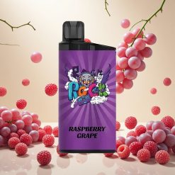 IGET Bar 3500 Puffs Engangsvaper Bringebær Drue med 1,2 Ohm Mesh Coil og 1400 mAh Batteri