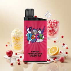 IGET Bar 3500 Puffs engangsdamp Banan Granateepl Is med 1400 mAh batteri