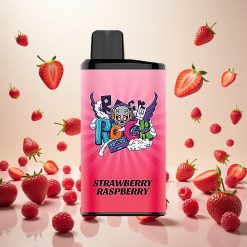 IGET Bar Pro 10000 Puffs Engangsdamp Jordbær Bringebær (2000 mAh, 1.2 Ohm Mesh Coil)