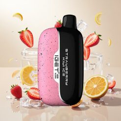 IGET Moon K5000 Puffs Engangs E-sigarett med Jordbær Kiwi Is (5000 Puff, 81,5 g)