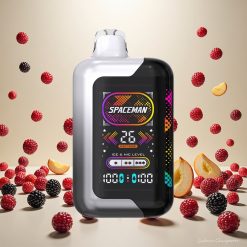 SPACEMAN SP40000 Engangsdamp med 40000 Puff og 20ml E-væske Blackbringebær Razz