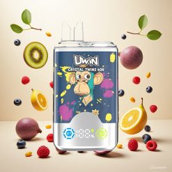 UWIN Crystal Twins 40000 Puffs Oppladbar Design 850mAh Batteri Type-C Kiwi Pasjonsfrukt Guava Blåbær Bringebær
