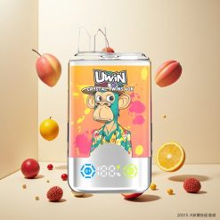 UWIN Crystal Twins 40000 Puffs To smaker i en enhet Fersken Mango Ananas Red Bull