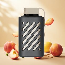 VOZOL GEAR 10000 Engangs Vape med 10000 Trekk og 20 ml E-væske – Fersken Mango Smoothie