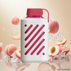 VOZOL GEAR 10000 Engangsvaper med 30 smaker og 20 ml e-væske - Fersken Is