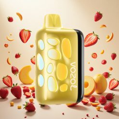 VOZOL RAVE 40000 Engangs Vape med Jordbær-Mango og Beat-Synket Festmodus