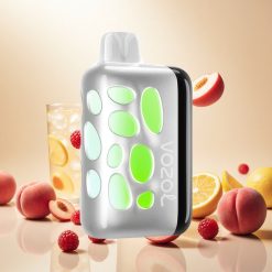 VOZOL RAVE 40000 Engangsdamp med Peach Bringebær Lemonade – 20/50mg/ml Nikotin og 1000mAh Batteri
