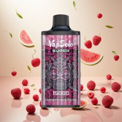 Vapsolo Super 15000 puffs – Bringebær Vannmelon – 40ml E-væske / 850mAh Batteri