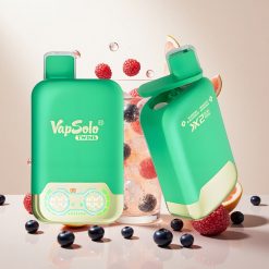 Vapsolo Twins 20000 Puffs Blåbær Solbær & Grapefrukt Forfriskende – 40 ml E-Væske, Type-C Lading