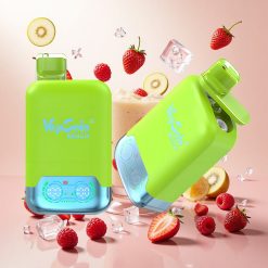 Vapsolo Twins 20000 Puffs Engangsdamp Jordbær Kiwi & Jordbær Bringebær Kirsebær Is med 40 ml E-væske og Type-C-lading
