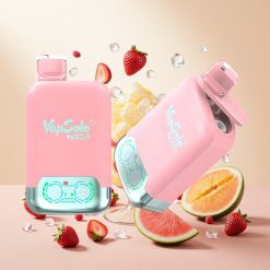 Vapsolo Twins 20000 Puffs Engangsdamper Jordbæris & Mango Peach Vannmelon – 40 ml e-væske, 20mg/ml eller 50mg/ml nikotin