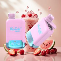 Vapsolo Twins 20000 Puffs Engangsvape Svart Is Dragefrukt Jordbær & Bringebær Vannmelon (40 ml, 20mg/ml)
