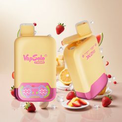 Vapsolo Twins 20000 Puffs Opplagbar Vape Vannmelon Is & Jordbær Mango – 40 ml E-Væske, Type-C