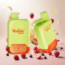 Vapsolo Twins 20000 Puffs Vanndisko og Blandet Bær (40 ml, 20mg/ml)