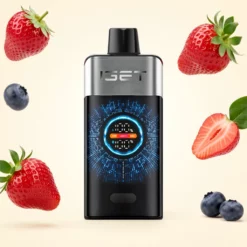 IGET ONE Bjørnebær Kirsebær Granateple Engangs Vape – 12 000 Trekk